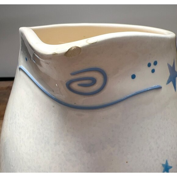 Christmas Blossom Angelica Ceramic Pitcher By Deb Miers  Hand Painted Angel - Picture 4 of 6